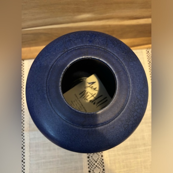 Leslie Les Mitchell’s Signed Raku Studio Pottery 8” - Picture 3 of 14